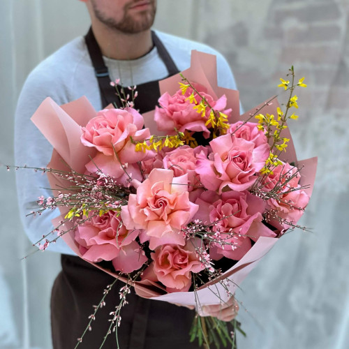 Букет «Персиковая рапсодия»