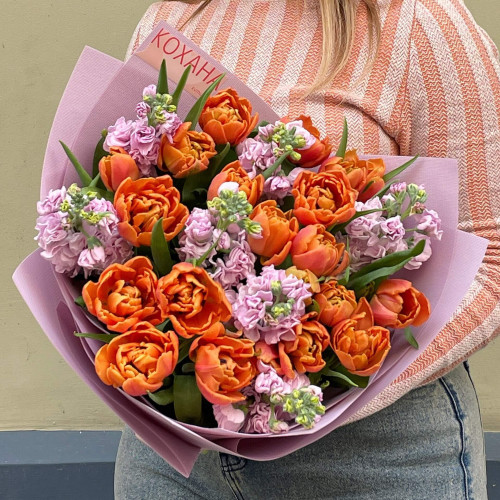 Букет «Апельсинки на облачках»