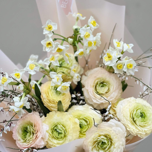 Букет «Лимонные помпончики»