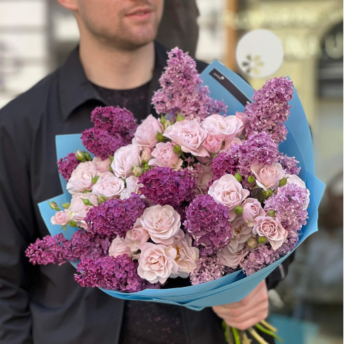 Ароматний букет у фіолетових відтінках «Бузковий чай»