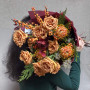 Interesting bouquet with Toffee rose «Caramel tart»
