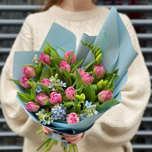 Букет «Тюльпановий поцілунок»