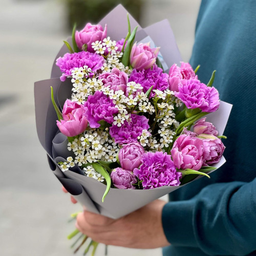 Ніжний букет «Фіалкова посмішка»