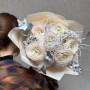 Delicate bouquet of ranunculus «Dawn snowflake»