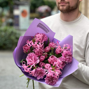 Букет «Лавандовые бриллианты»