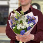 Fragrant bouquet with hyacinths «Forest Path»