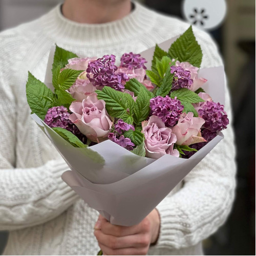 Delicate bouquet in lilac shades «Dreamy Olenka»