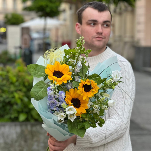 Світлий букет у польовому стилі «Травнева мелодія»