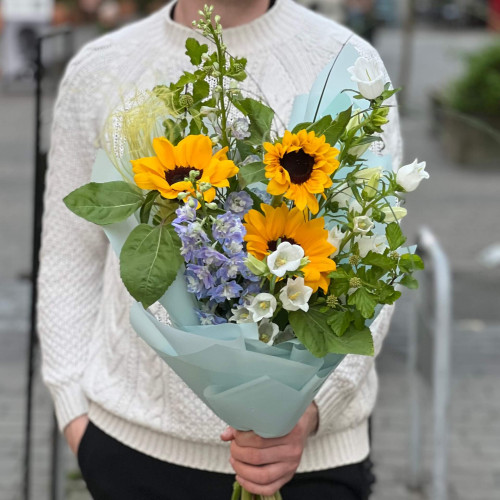 Світлий букет у польовому стилі «Травнева мелодія»