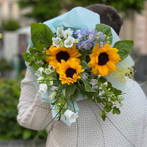 Світлий букет у польовому стилі «Травнева мелодія»