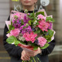 Милий букет у рожевих відтінках «Літній етюд»