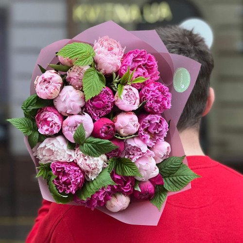 Mix of 25 fragrant peonies «Candied Raspberry»