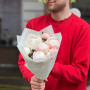 7 Most delicate Gardenia peonies in a bouquet «Pearl Touch»