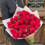 39 cherry peonies in a bouquet «Flaming Heart»