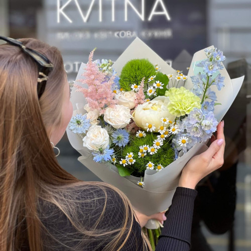 Світлий польовий букет «Мрійлива фея»