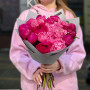 Мікс з 19 рожевих півоній «Ягідний коктейль»