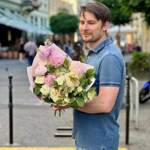 Ніжний букет «Солодка вата»