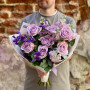 Бузковий букет з трояндою Memory Lane «Трояндовий аметист»