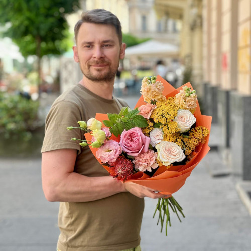 Bright summer bouquet «Citrus Candy»