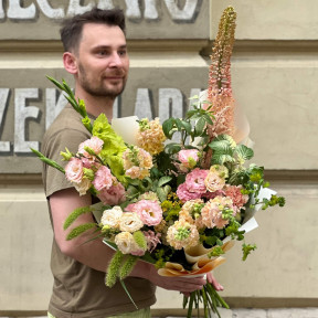 Розкішний букет у польовому стилі «Літні канікули»