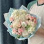 Світлий вишуканий букет з гортензією «Ніжненька Ольга»