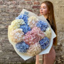 13 luxurious hydrangeas in a bouquet «Exquisite Delight»