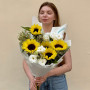 Світлий літній букет «Сонячні відблиски»