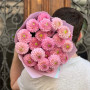 23 жоржини сорту Stolze Von Berlin у букеті «Рожеве намисто»