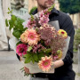 Романтичний букет з герберами Pasta Rosata «Вуличний романс»