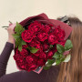 5 stems of rich spray peony roses in the «Cherry Inspiration» bouquet