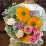 Яскравий букет з соняшниками «Замріяне сонце»