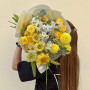 Яскравий букет у жовтих відтінках «Сонячна мелодія»