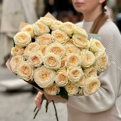 7 branches of Darlington spray peony rose «Charming Smile»