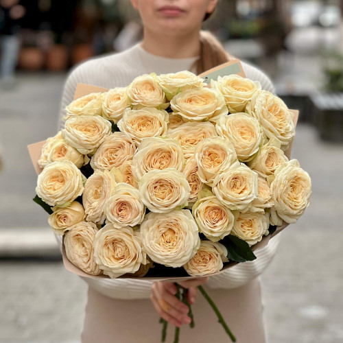 7 branches of Darlington spray peony rose «Charming Smile»