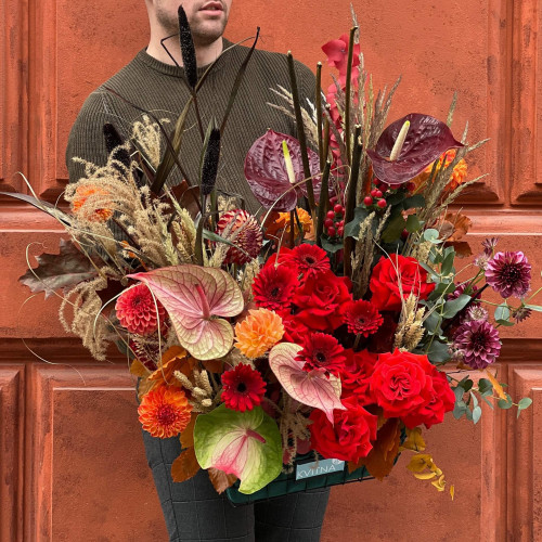 Розкішна яскрава композиція з осіннім настроєм «Сяйво багрянцю»