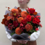 Осінній стильний букет з хризантемою Safina «Багряний захід»