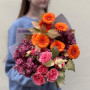 Vibrant bouquet with gerberas «Spicy Tangerine»