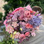 Delicate voluminous pink and lilac bouquet «Floral Poetry»