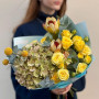 Сонячний осінній букет «Солодкий виноград»