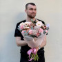 Ніжний букет у рожевих відтінках «Осіння соната»