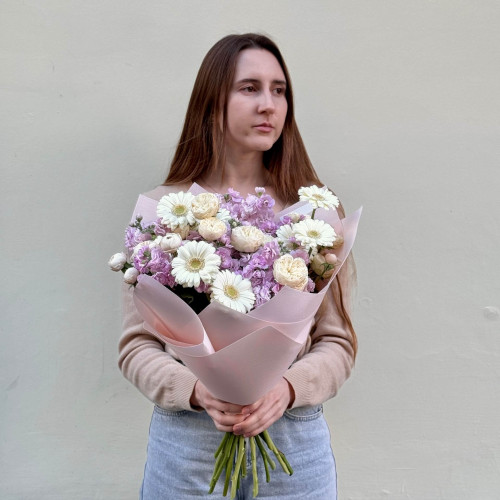 Светлый ароматный букет «Ванильный эклер»