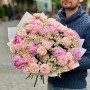 Luxurious bouquet with peonies and spray peony roses «Shimmering Moment»