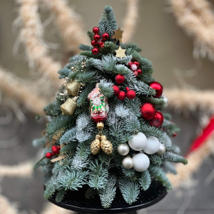 Уютная праздничная елочка «Рождество дома»
