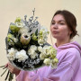 Ніжний світлий букет із протеєю «Зірка для Ані»