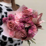 Powdery bouquet with Barista roses «Annichka's Tenderness»