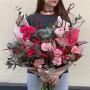 Розкішний об'ємний букет «Малинова примха»