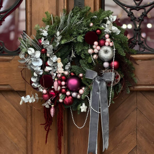 Праздничный веночек «Рождество в Париже»