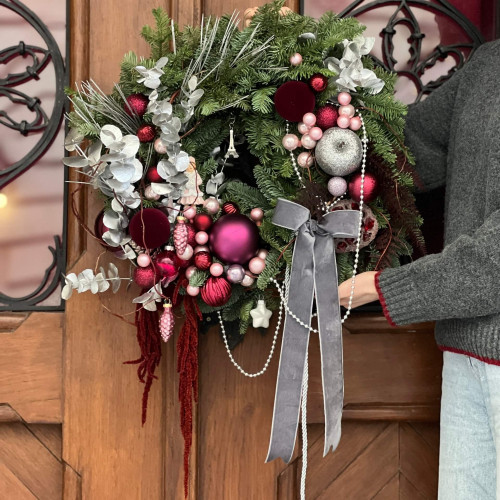 Святковий віночок «Різдво в Парижі»