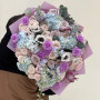 Voluminous luxurious bouquet in lilac and blue shades «Lavender Planet»