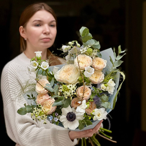 Ніжний букет у пастельних відтінках «Заквітчана мелодія»